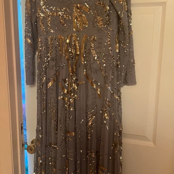 Mac Duggal Maxi Dress SİZE 8-10 - Picture 8 of 9